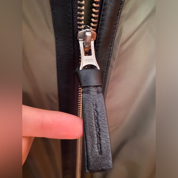 Mackage Mens Army Green Bomber Jacket - New Without Tag - Picture 5 of 10